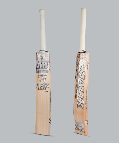 MB MALIK HMZ TIGER WHITE CRICKET BAT EDITION
